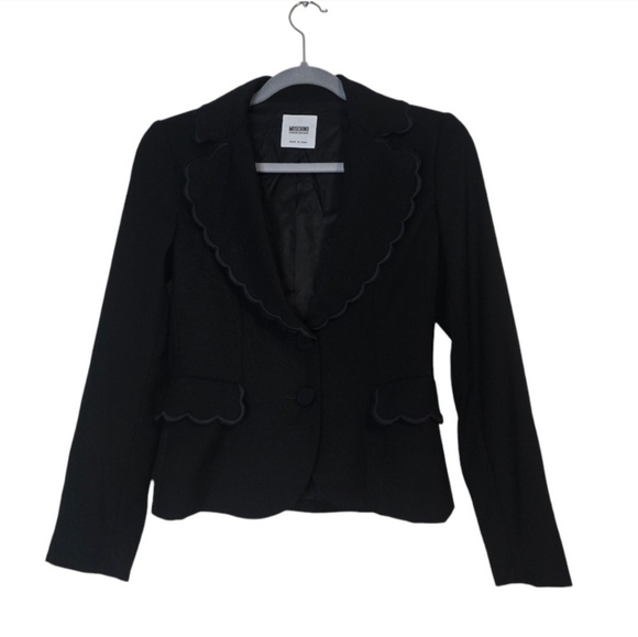 Moschino Black Blazer Tailored Suit Jacket - Picture 1 of 15